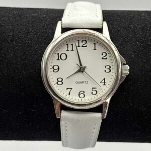 White Accutime Watch